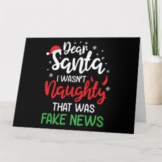 Cartão Natal Querido Papai Noel Não Fui Travesso Xmas Div