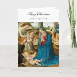 Cartão Natal Religioso Bênção Cristã