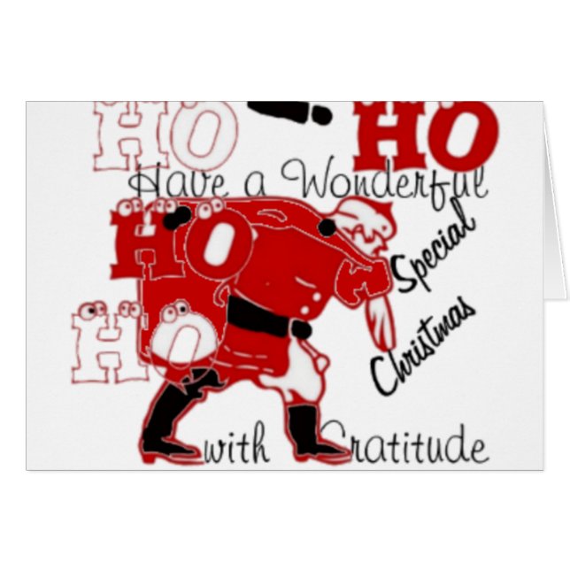 Cartão Natal - Retro Vintage Texture Abstrato Art Impress (Frente Horizontal)