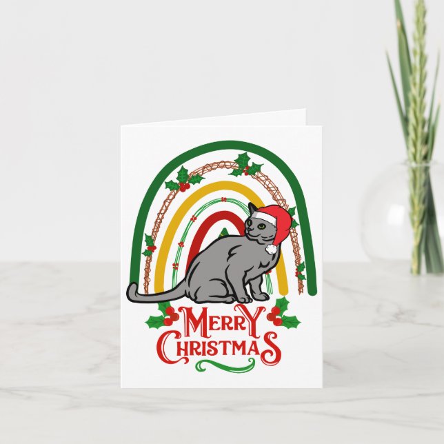 Cartão Natal Russo - Feliz Natal (Frente)