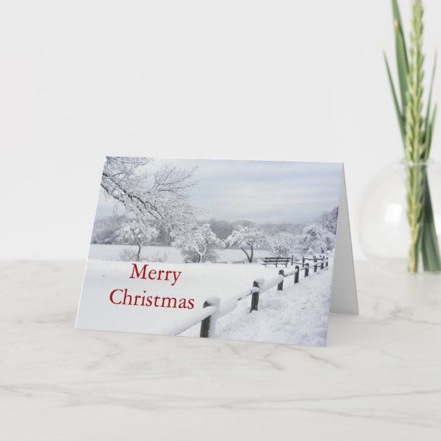 Cartão ~ Natal Sticky Snow 7 (Frente)