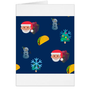 Cartão natal taco emoji