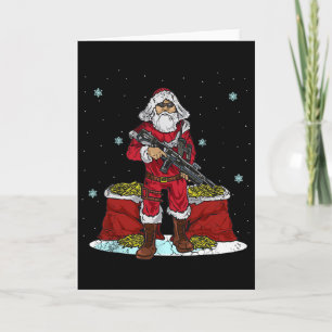 Cartão Natal Tático Papai Noel 2ª Emenda Arma R