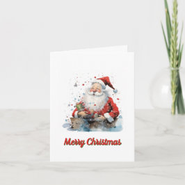 Cartão Natal tradicional, Feliz Natal