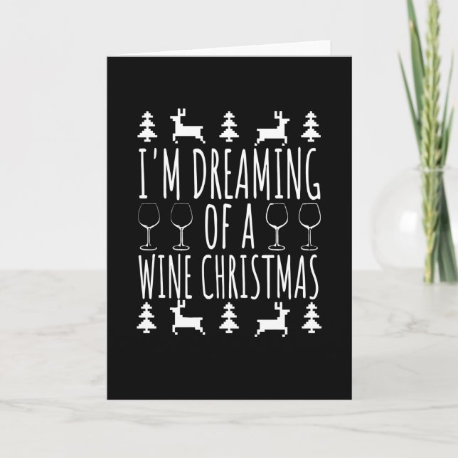 Cartão Natal Vinho (Frente)