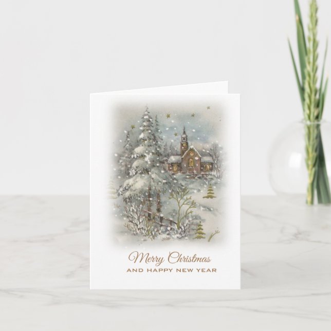 Cartão Natal vintage (Frente)