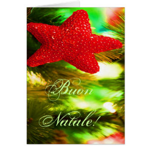 Cartão Natale Red Christmas Star II