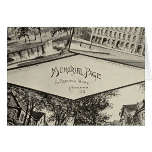 Cartão Nathaniel White memorial