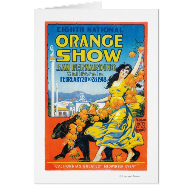 Cartão National Orange ShowPoster #5 (Frente)