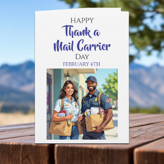 Cartão National Thank a Mail Carrier Day | Feb 4th