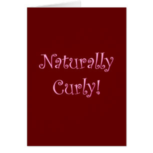 Cartão Naturalmente Cabelo Curly