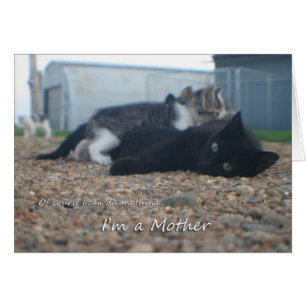 Cartão Naturalmente eu posso qualquer coisa Im uma mãe