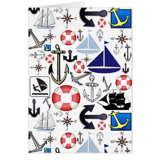 Cartão Naturalmente náutico (Frente)