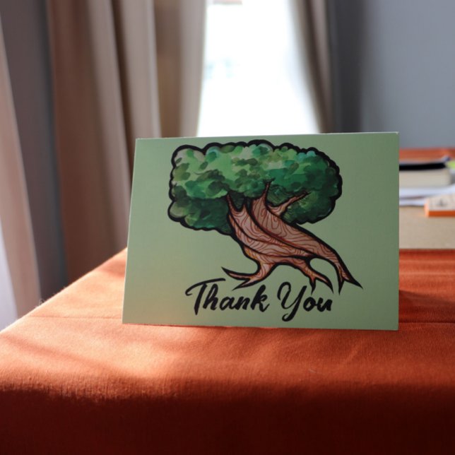 Cartão Nature Lover Árvore da Vida Trabalho de arte Water (Criador carregado)