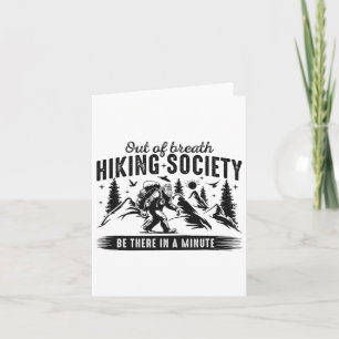 Cartão Nature Lover Mountain Out Of Breath Hike Society