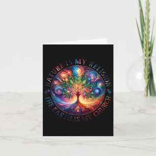 Cartão Natureza É Minha Religião A Terra É Minha Igreja M