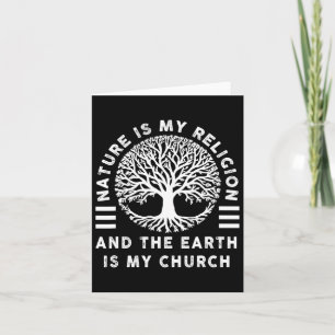 Cartão Natureza É Minha Religião Terra É Minha Igreja Nat