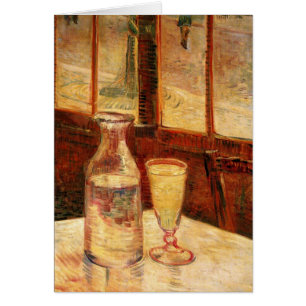 Cartão Natureza-morta com absinto de Vincent van Gogh