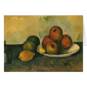 Cartão Natureza Morta com Maçãs por Paul Cezanne
