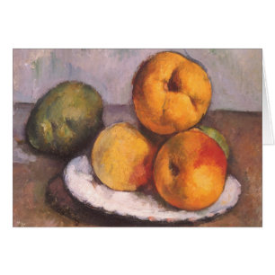 Cartão Natureza Morta com Quince, Maçãs, Peras por Paul C