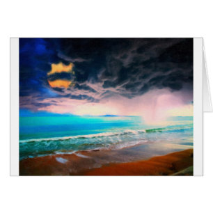 Cartão naufrágio tormentoso