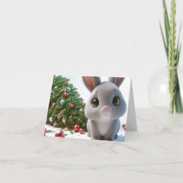 Cartão Naughn Bunny Christmas