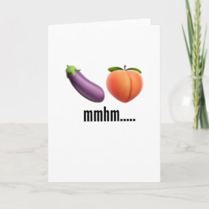 Cartão Naughty emoji birthday girlfriend boyfriend