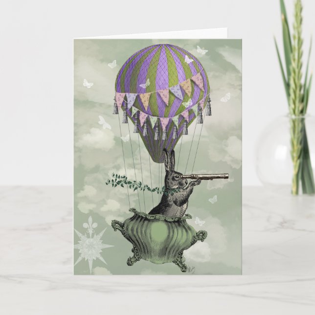 Cartão Navegando no coelho (Frente)