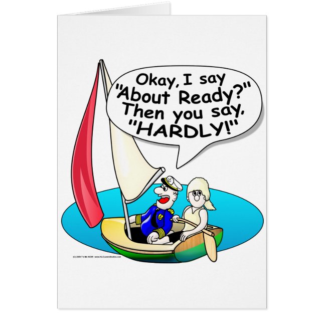 Cartão Navegar, apronta-se aproximadamente! (Frente)