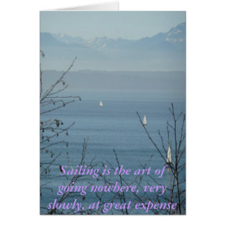 Cartão Navegar é a arte de ir a lugar nenhum