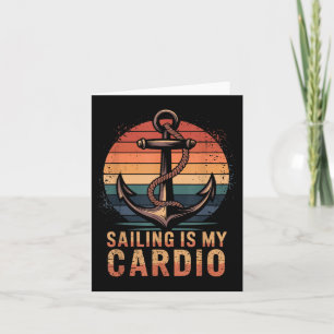 Cartão Navegar É Meu Cardio, Marinheiro E Barco