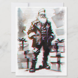 Cartão Navidad Punk (Santa pared).
