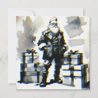 Cartão Navidad Punk (Santa postal).