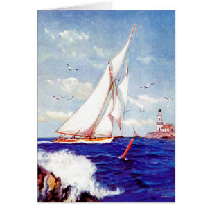 Cartão Navigação pelo farol por Albert B. Marca