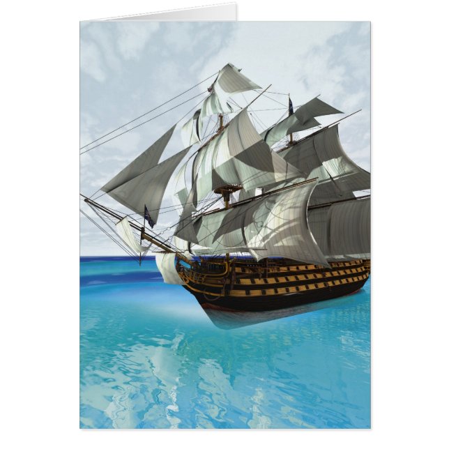 Cartão Navio a Vela (Frente)