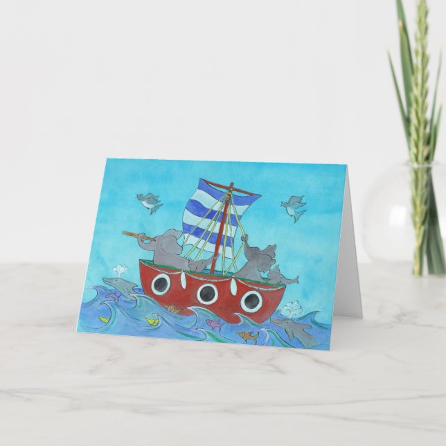Cartão Navio Ahoy! (Frente)