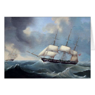 Cartão Navio alemão Anne Emilie 1848