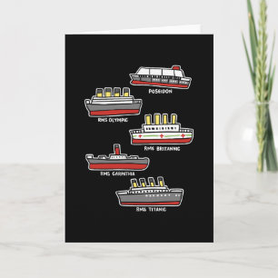 Cartão Navio de Cruzeiro Famoso Rms Titanic Britanic Pose