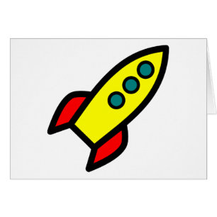Cartão Navio de Rocket dos desenhos animados