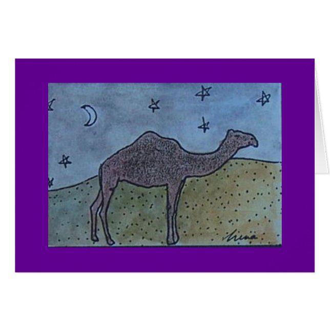 Cartão navio do deserto (Frente Horizontal)