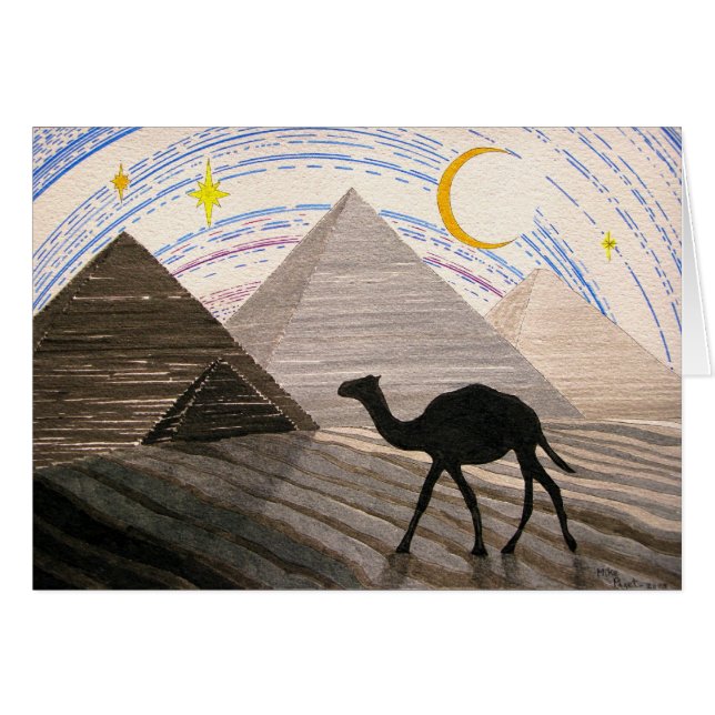 Cartão Navio do deserto (Frente Horizontal)