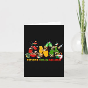 Cartão Nc Preto Certified Nursing Istant Blac