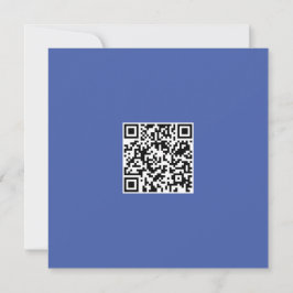 Cartão Neat Blue Monocromo Moderno Código QR