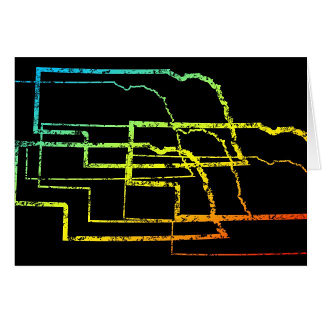 Cartão nebrask chill blur (Frente Horizontal)