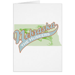CARTÃO NEBRASKA HUSKERS