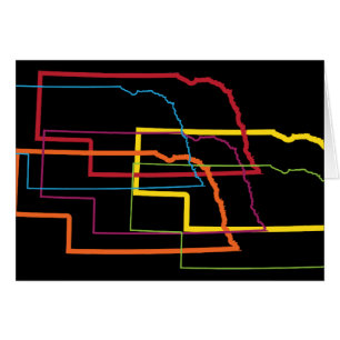 Cartão nebraska pride blur