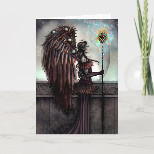 Cartão Nebulina Gothic Astral Fairy Fantasy Art (Frente)