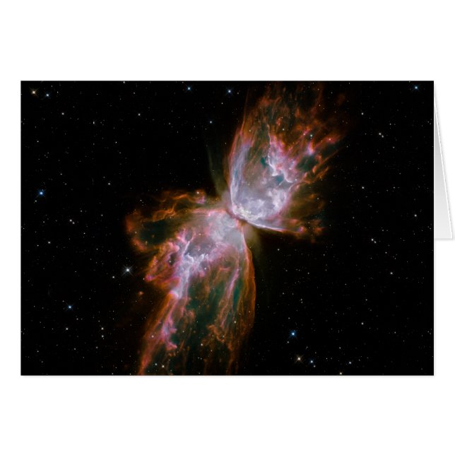 Cartão Nebulosa Borboleta (Frente horizontal)