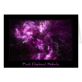 Cartão Nebulosa do elefante cor-de-rosa