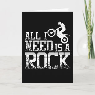 Cartão Need A Rock Moto Trial Bike